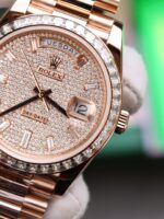 Rolex Best Copies Watches Day-Date Custom Diamonds Moissanite + Gold Wrapped GMF 40mm - Image 8