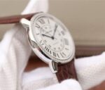 Replica Cartier Ronde De Cartier SS White Dial Diamonds Bezel Croco Strap A2892 - Image 4