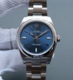 Replica Rolex Oyster Perpetual 39mm 114300 Blue Dial on SS Bracelet SH3132