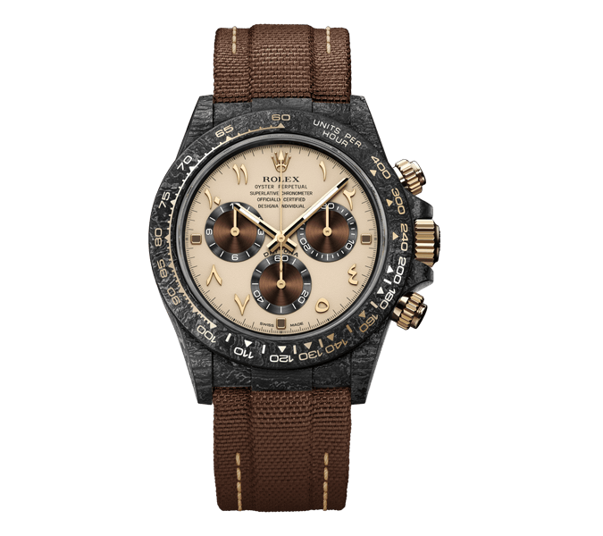 CB614D3C-1BCD-D2A9-1F3A-419C06D106C5.png ROLEX Diw Daytona carbon desert eagle arabic 40mm oyster black(1:1 replica) - Image 1