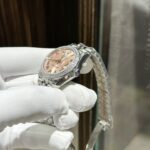 Rolex Rep 11 Watch DateJust Women s With Stone Bezel Jubilee Strap EW 31mm - Image 4