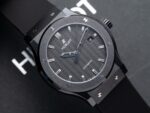Hublot Classic Fusion Replica Watch Ceramic Carbon Dial Rubber Strap GSF 42mm - Image 2