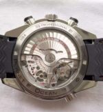 Replica Omega Seamaster Professional Chrono Black Ceramic Black Dial Orange Rubber Strap A9300 - Image 5