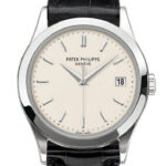 Patek Philippe Calatrava Opaline White Dial 18kt White Gold Men’s Watch 5296G-010(1:1 replica)
