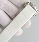 Replica Omega De Ville Lady SS Purple Dial Leather Strap A8520 - Image 5