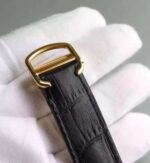 Replica Cartier Cle de Cartier YG White Textured Dial Leather Strap MIYOTA9015 - Image 8
