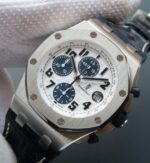 Replica Audemars Piguet JF Royal Oak Offshore Navy Blue Leather Strap A3126 - Image 2