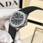 Patek Philippe Aquanaut 5067A Replica 1:1 Watch Black With Stone Bezel PPF 35.6mm - Image 3