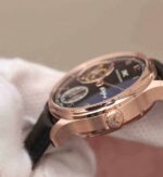 Replica IWC AZ Portuguese Flying Tourbillon SS Black Dial Leather Strap - Image 8