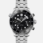 Seamaster Diver 300M Co-Axial Master Chronometer Chronograph 44mm Black Dial On Bracelet(1:1 replica)