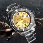 ROLEX Rolex Customized Submariner-Diamond Dial-Carbon Fiber Bezel-Black Gold(1:1 replica) - Image 3