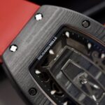 Richard Mille Replica 1:1 Watch RM07 Carbon Black Red Rubber Strap 36mm - Image 7