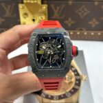Richard Mille RM35-01 Rafael Nadal Carbon NTPT Copies Watches Red Rubber Strap ZF Factory 49,9x43mm - Image 2
