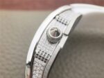 Replica Richard Mille RM 007 Lady SS Diamonds Black Inner Bezel White Rubber Strap 6T51 - Image 8