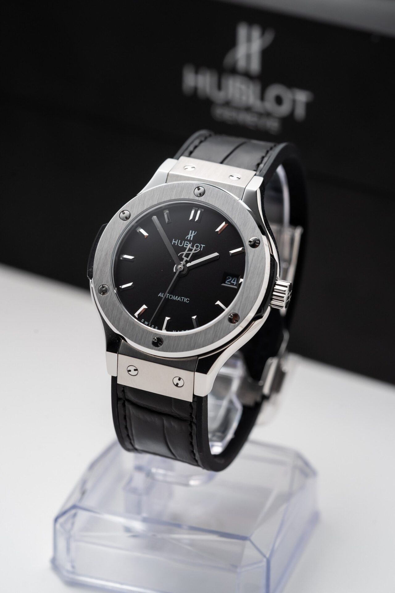 CE58D669-A637-BF6B-E83C-C9CBDB6C1344.jpg Hublot Classic Fusion Titanium Black Replica Watch JJF Factory 38mm - Image 1