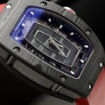 Richard Mille Replica 1:1 Watch RM07 Carbon Black Red Rubber Strap 36mm - Image 5