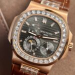 Patek Philippe 5724R Replica Watch Gray Dial Leather Strap Factory GR 40mm - Image 3