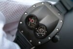 Replica Richard Mille RM053 PVD Fake Tourbillon Skeleton Dial Black Rubber Strap A2824 - Image 2