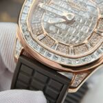 Patek Philippe Replica 1:1 Watch Aquanaut 5062 Gold Wrapped Moissanite Diamond 35.6mm - Image 4