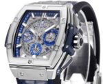 Hublot SPIRIT OF BIG BANG Chronograph, 45 mm Textured rubber strap(1:1 replica) - Image 5