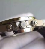 Replica Audemars Piguet Royal Oak Chronograph SS Black Dial Rubber Strap A7750 - Image 2