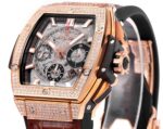 Hublot SPIRIT OF BIG BANG Chronograph, 45 mm Textured rubber strap(1:1 replica) - Image 5