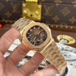 Patek Philippe Nautilus 5712R Knock Off Watches Brown Dial Metal Wire PPF Factory Version 3 40mm - Image 2