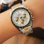 Omega SpeedMaster MoonWatch Chronogarph Demi Gold Replica Watch 42mm - Image 6