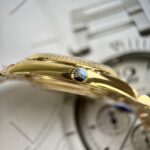 Rolex Replica 1:1 Watch Day-Date Gold Plated Fluted Bezel EW Factory 40mm - Image 4