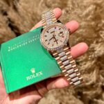 Rolex Day-Date Replica Watches Custom Moissanite Diamonds And Gold Wrapped 40mm - Image 4
