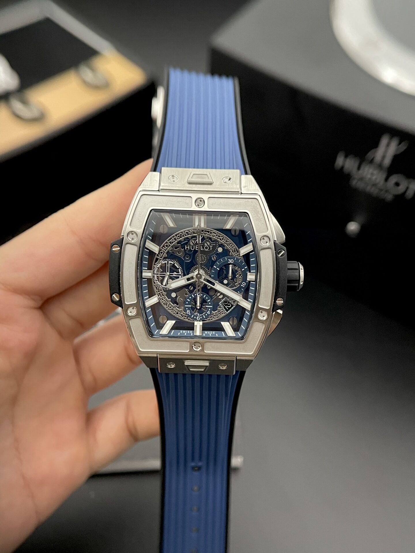 D0ABC617-C85C-AA78-EF94-2C698ADF6914.jpg Hublot Spirit Of Big Bang Titanium Replica Watch Rubber Strap MS Factory 42mm - Image 1