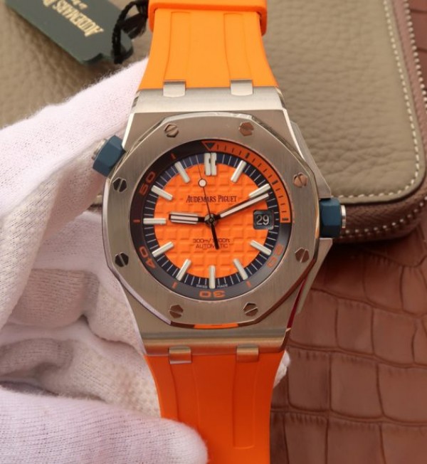 D0CAECC1-B229-5B1E-0EE9-DA7FAF0244F8.jpg Replica Audemars Piguet JF Royal Oak Offshore Diver 2017 Orange 15710 Rubber Strap A3120 - Image 1