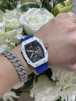 Richard Mille Best Replica Watch RM67-02 White Carbon Weight 37 Grams 38.7??47.52mm - Image 5