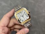 Fake cartier watch Santos large model mechanical movement Steel/Yellow Gold W2SA0009 BVF(1:1 replica) - Image 2