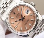Replica Rolex DateJust 36mm SS 116234 ARF Pink Dial Stick Markers 904L SS Oyster Bracelet SA3135 - Image 3