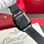 Cartier Santos Black Replica 11 Watch Rubber Strap BV Factory 39.8mm - Image 10