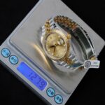 Rolex DateJust Copies Watches Yellow Champagne Dial Moissanite Diamonds Clean Factory 41mm - Image 2