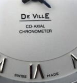 Replica Omega V6 De Ville 41mm SS White Dial Black Leather Strap A8500 - Image 10
