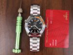 Omega Replica Watch Planet Ocean Metal Strap Dial Black VS Factory 43.5mm