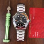 Omega Replica Watch Planet Ocean Metal Strap Dial Black VS Factory 43.5mm