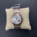 Fake Cartier Watch Ballon Bleu de Cartier Stainless Steel/Rose Gold 36mm Silver Dial W2BB0033 mechanical movement 3KF(1:1 replica) - Image 6
