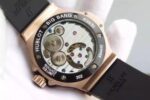 Replica Hublot Big Bang Tourbillon RG Black Textured Dial Black Rubber Strap - Image 6