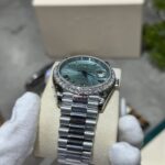 Rolex Replica Watch Day-Date 228236 Moissanite Green Dial 168gram GM V3 40mm - Image 3