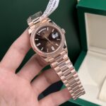 Rolex Best Replica Watch Day-Date Gold Wrapped Chocolate Dial Weight 177gram GM Factory 40mm - Image 4