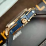 Hublot One Click King Gold Replica Watch With Blue Dial Moissanite 39mm - Image 6