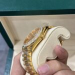 Rolex Replica Watch Day-Date 228238 Gold Wrapped Moissanite GM V2 152gram 40mm - Image 5