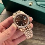 Rolex Fake Watch Day-Date 228235 Chocolate Dial EW Factory 40mm - Image 2