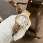 Patek Philippe Replica 11 Watch Nautilus 7010 Rose Gold With Stone Metal Strap 32mm - Image 5