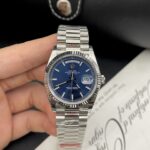 Rolex Day-Date High Quality Replica Blue Dial Metal Strap EW Factory 40mm