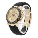 Rolex Cosmograph Daytona 116518LN Champagne Dial Oysterflex Yellow Gold Mens Watch(1:1 replica) - Image 3